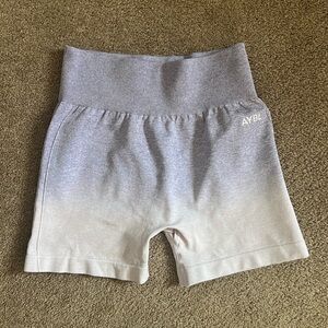 Worn once ombre purple biker shorts